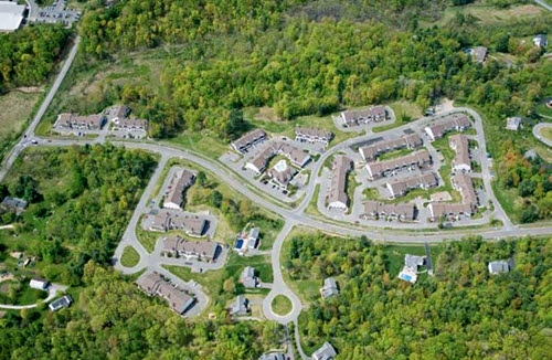 Delmar apartments aerial