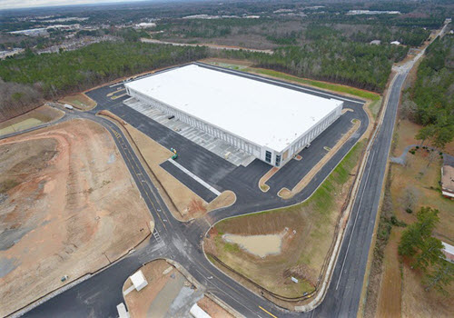 Douglasville industrial building aerial
