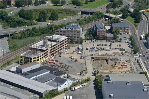 Everrett apartments aerial