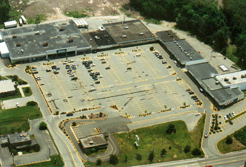 Monticello shopping center aerial