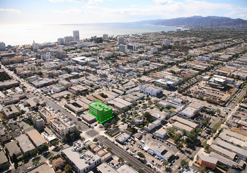 Santa Monica medical office building aerial