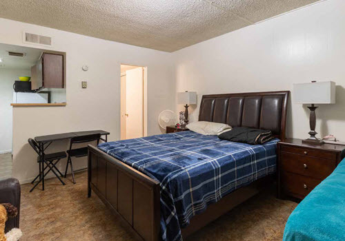 Apartment complex interior bedroom, Phoenix, AZ